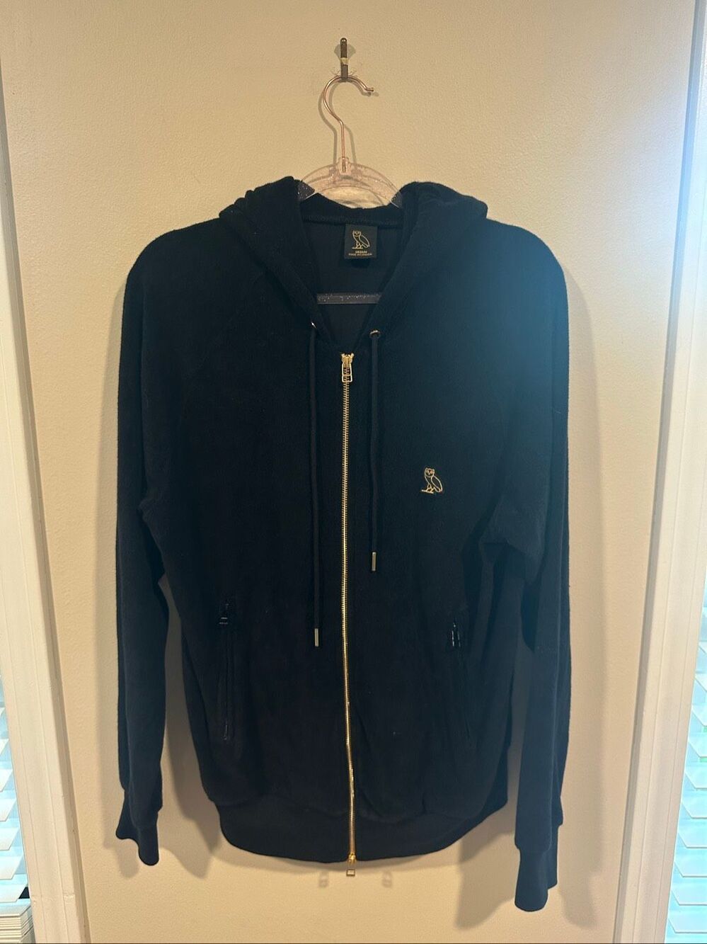OVO Drake Black Full Zip Hoodie Size Medium